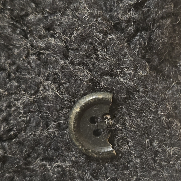 J. Crew Vintage Dark Gray Wool Blend Button Up Long Sleeve Cardigan Size Medium - Picture 5 of 7